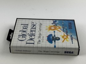 Global Defense (Sega Master System, 1987) Complete With Manual & Insert