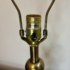 Stiffel Hollywood Regency Brass Lamps, Pair, Set of 2, 26” Tall Table Lamps 70’s — photo 7