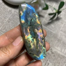 79G  Natural Purple Labrador Crystal  Stone quartz Mineral Aura healing