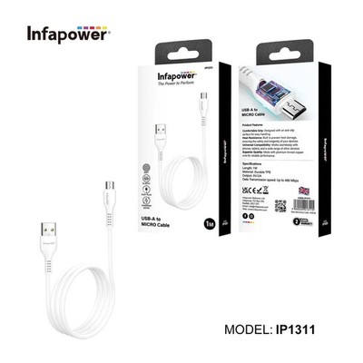 1M USB-A auf Micro USB Kabel Schnellladung Sync Kabel Android Samsung