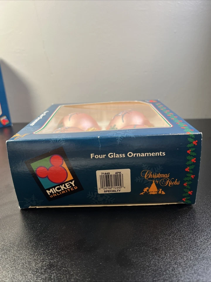 90s Mickey Unlimited Disney Christmas By Krebs Ornaments Donald and Daisy Duck  - Image 3 of 4