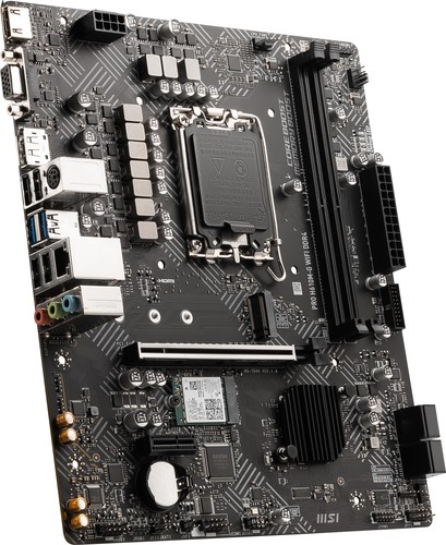 MSI PRO H610M-G WIFI DDR4 64GB INTEL LGA1700 PCI-E 4.0 Micro-ATX Mainboard - Bild 2 von 5