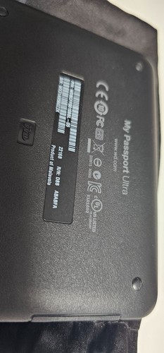 Blue 1TB Western Digital My Passport Ultra Portable Hard Drive USB - Picture 7 of 8