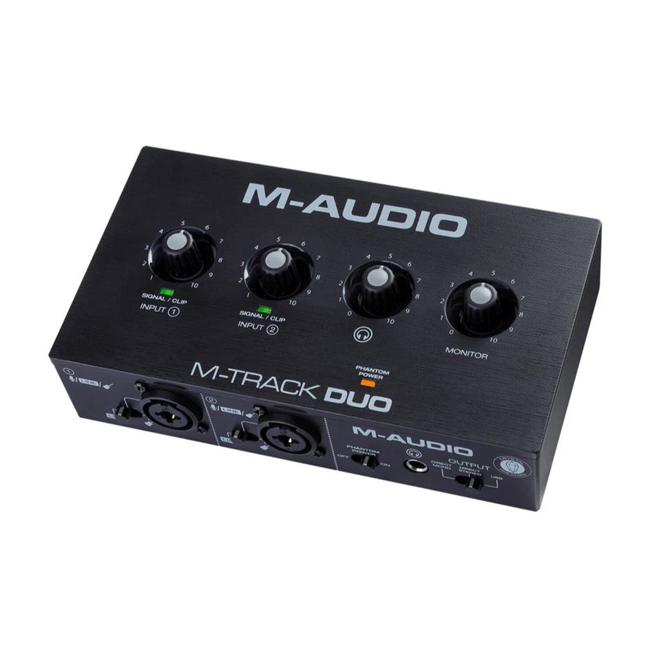 M-AUDIO M-TRACK DUO 2-Channel USB Audio Interface with 2 Crystal Preamps (48KHz) - Image 3 of 4