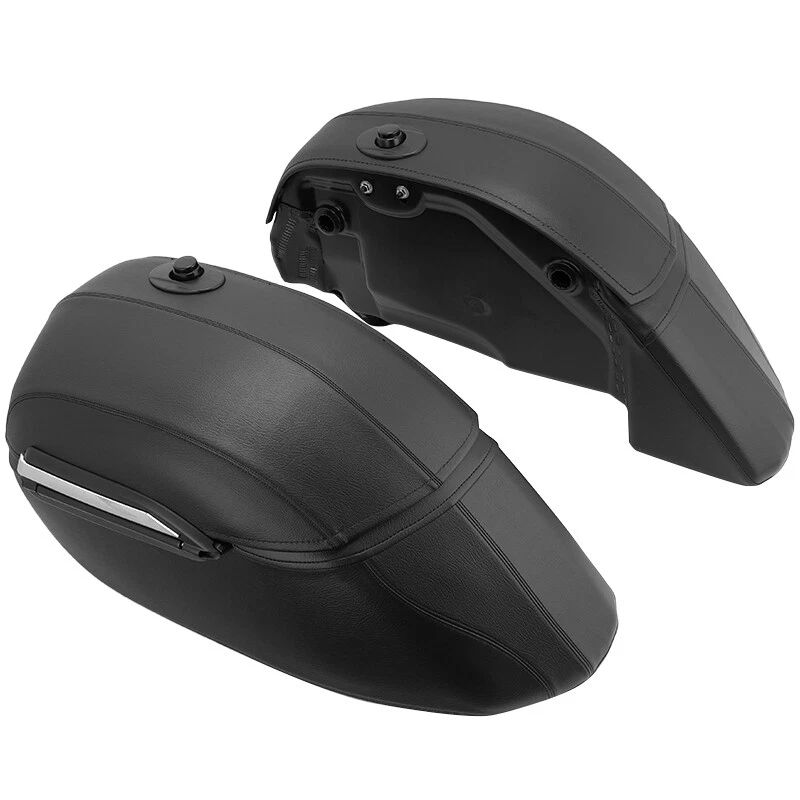 Hard Bags Saddlebags & Heavy Duty Mounting Kit For Honda Classic VTX1800 VTX1300 - Image 2 of 4