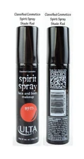 Bonus 2pk Classified Cosmetics Spirit Spray Body Paint Face Makeup Costume Red