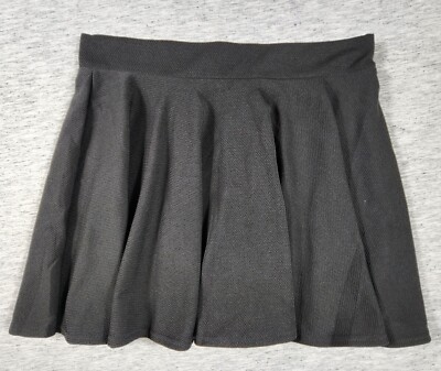 Versatile Stretchy Flared Midi Skater Skirt Casual Womens Plus Size