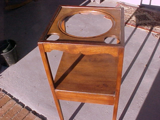 Antique English Georgian Washstand C. 1780 Period Hepplewhite - Image 3 of 4