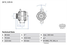 Bosch 0986049520 Alternator