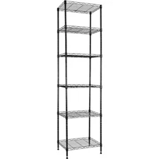 REGILLER 6 Wire Shelving Steel Storage Rack Adjustable Unit Shelves for Laundry