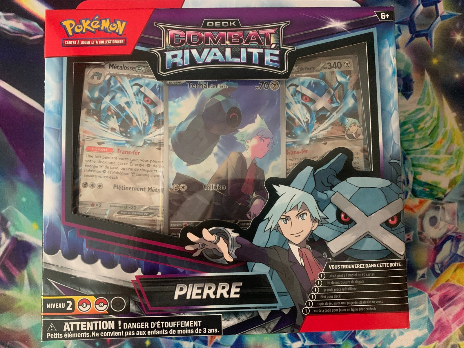 Pokémon deck combat rivalite pierre