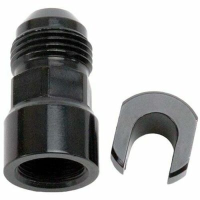 RUS 644133 Ford EFI -8 AN Male Pressure Side Fuel Rail Fitting Black Russell 