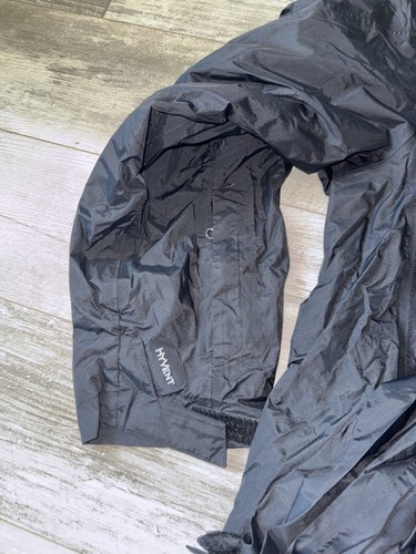 The North Face Jacket Mens 2XL Black Hyvent Hooded Outdoors Nylon Coat - Picture 10 of 13