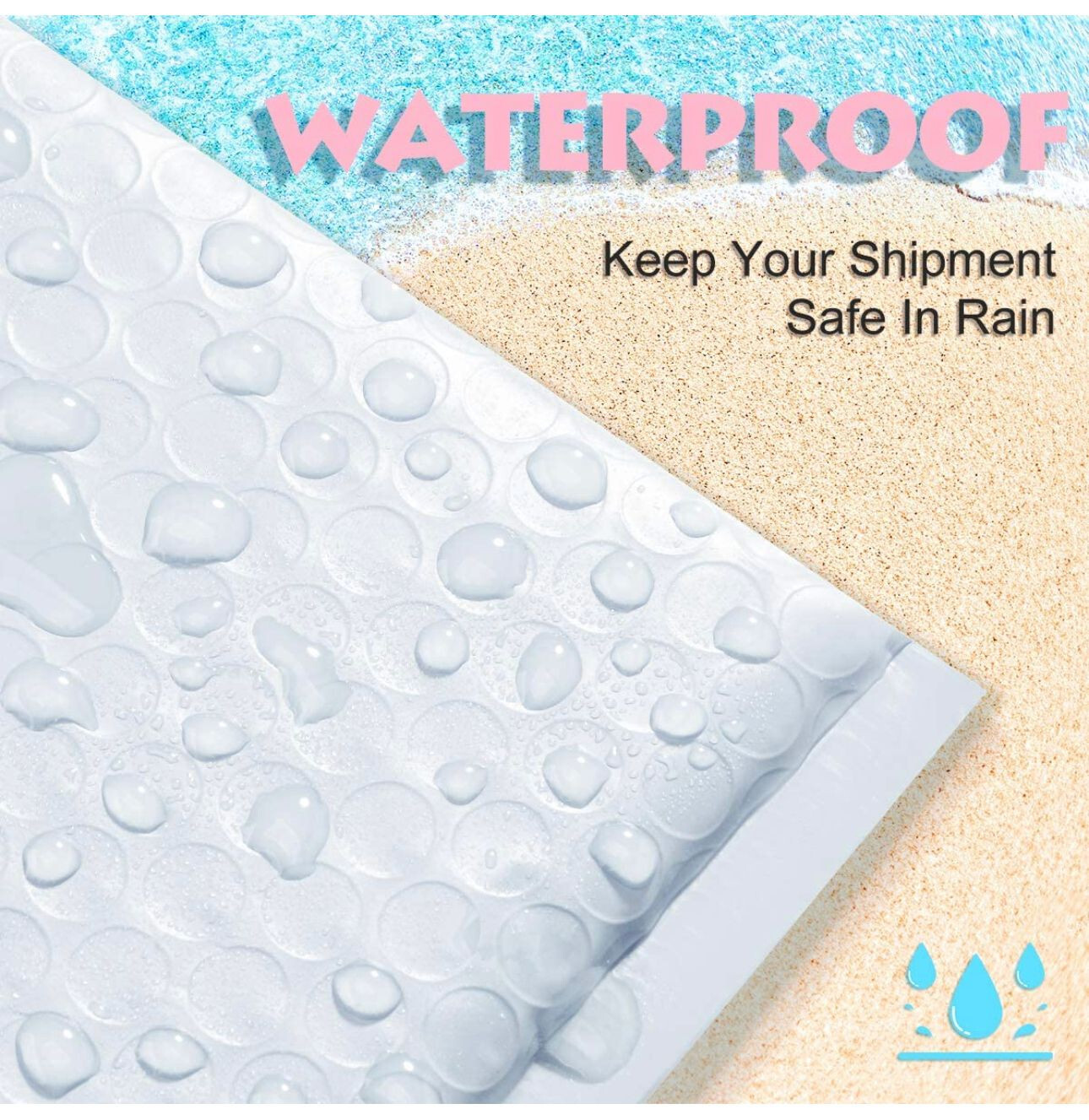 8.5x12 Inch Bubble Mailers - Shipping In Style Light Blue / 250 Pack(1 Case - Foto 6