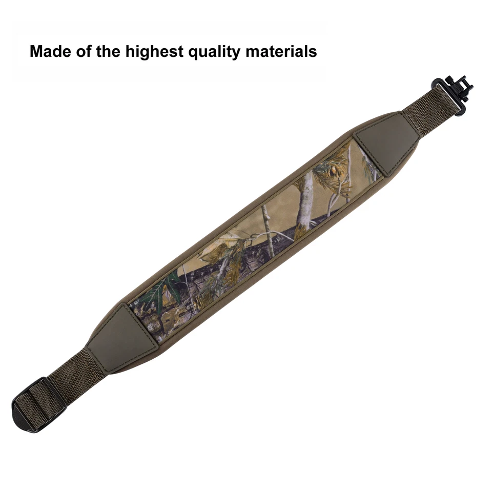 Eslinga para pistola de rifle de camuflaje de dos puntos con correa de almohadilla de hombro antideslizante giratoria Foto 2 de 4