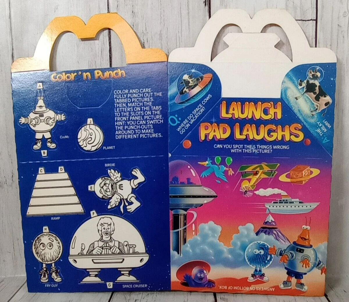 Vintage 1987 McDonald's Cosmc Crayola Happy Meal Box Lot Of 5 | eBay