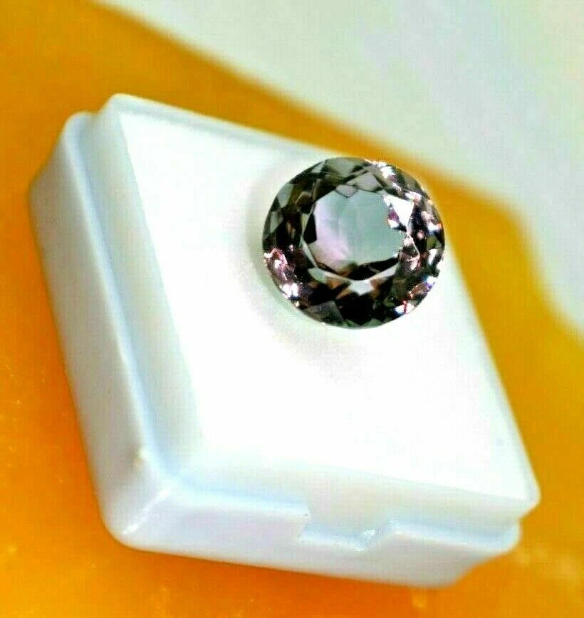 Brazilian Certified 7.10 Ct Natural Alexandrite Round Cut Loose Gemstone - Image 4 of 4