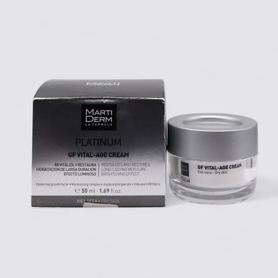 MartiDerm Platinum GF Vital-Age Day Cream for Dry Skin 1.69 fl oz / 50ml