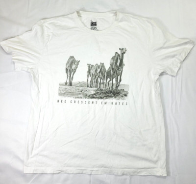 Red Crescent Emirates  Limited Edition Shirt 100% Cotton Men's XL (Flaw)