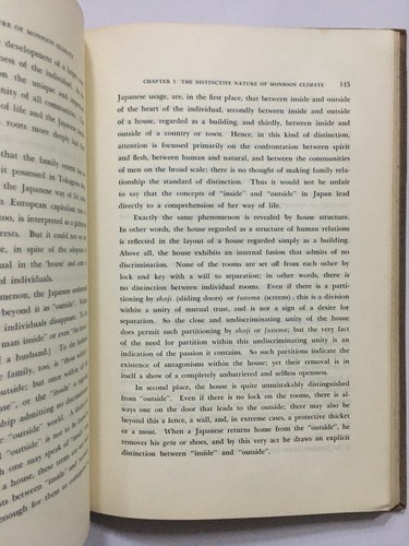 Tetsuro, Watsuji: A Climate. A Philosophical Study. Japan. 1961. 235p. hb - Picture 7 of 10