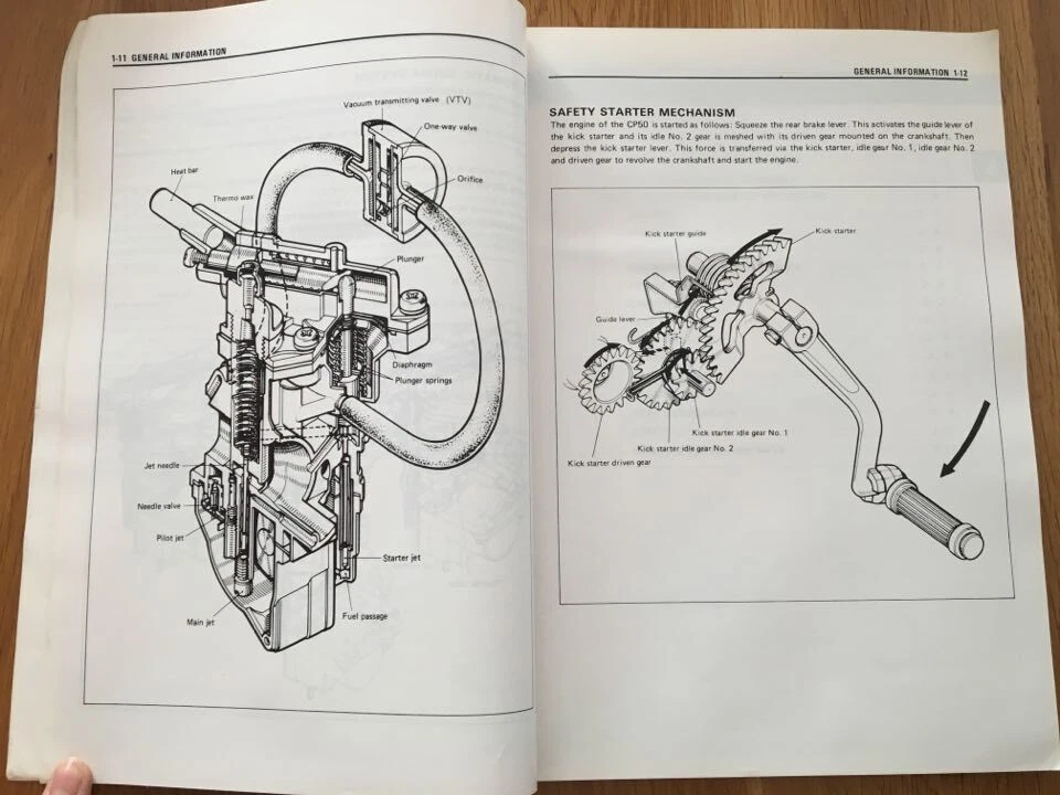 Suzuki CP50 Workshop service manual , May 1993 , See below