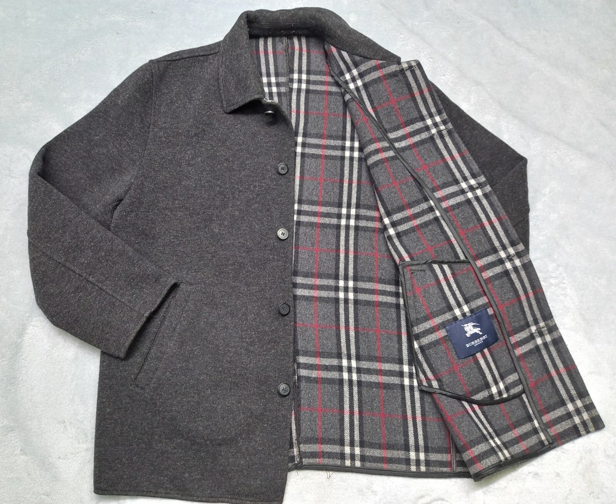 Burberry London Coat Jacket Men's Winter Wool Nova check