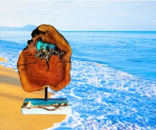 14x17 inc. Unique Olive Wood Sculpture ,Abstract Natural Wood Sculpture, Gift