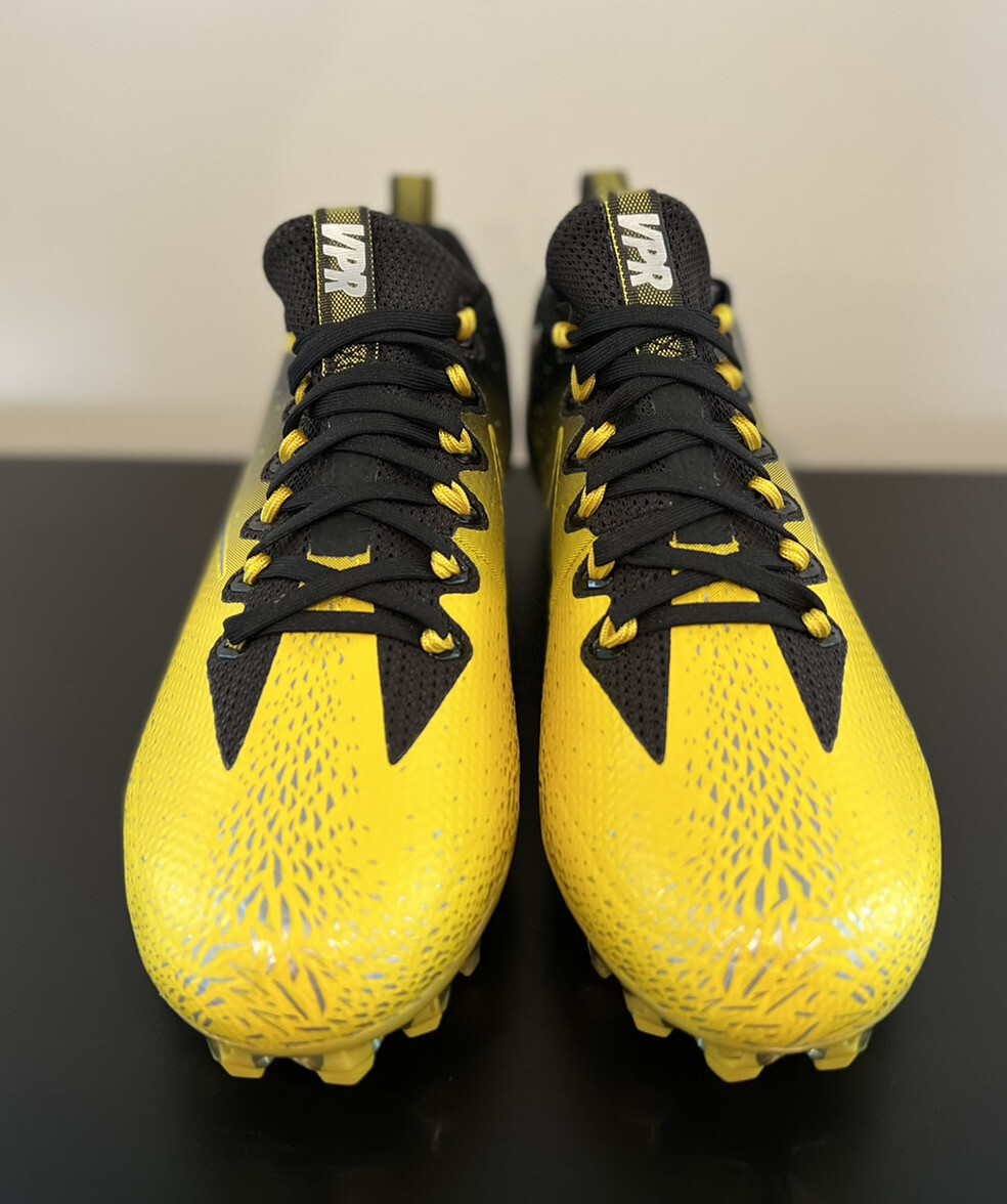 Size 10 Nike Vapor Untouchable Pro Football Cleats Yellow 