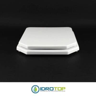 IDROTOP Copriwater Cesame DECO' ORIGINALE BIANCO Sedile Wc Coprivaso Asse In Legno
