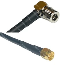 RFC240UF QMA MALE ANGLE to SMA MALE RF Cable FAST-SHIP LOT