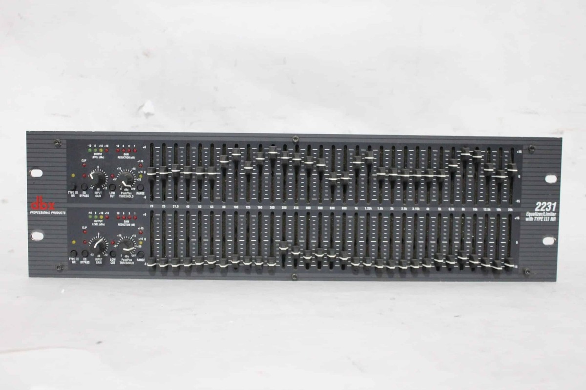 ☆ dbx 2231 Equalizer Limiter With TypeIII NR グラフィック ☆ dbx 2231 Equalizer Limiter With TypeIII NR グラフィック