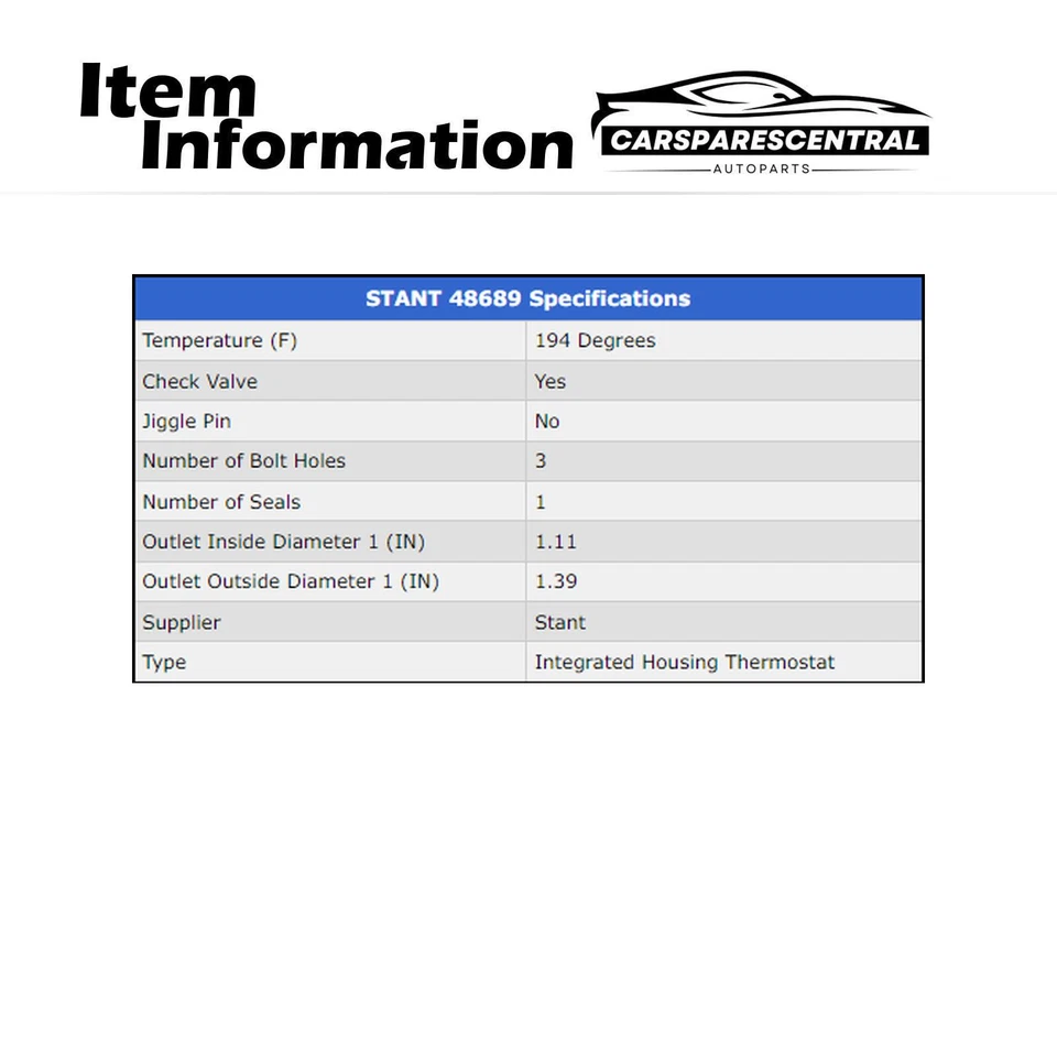 Conjunto de termostato/salida de agua para motor Stant para Mazda Tribute 2008 Foto 4 de 4