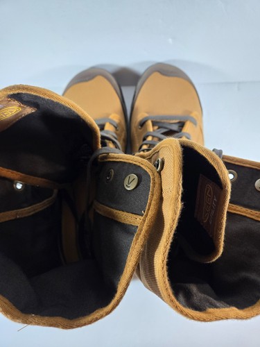 KEEN UTILITY Roswell Mid Canvas Boots Mens Size 14 D Almond/Black Olive NEW $140 - Picture 6 of 12
