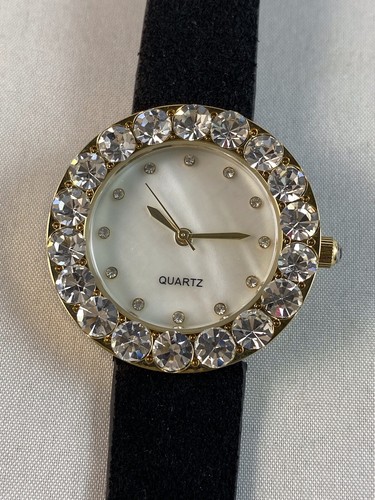 REAL COLLECTIBLES by ADRIENNE Crystal-Encrusted Bezel Designer Collection Watch - 第 6/11 張圖片