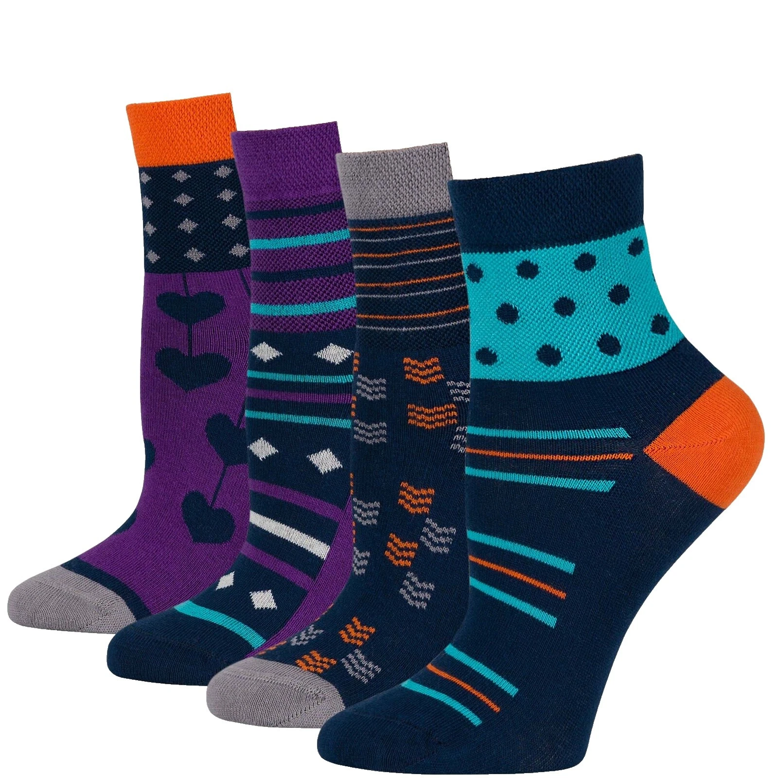 Calcetines geométrico Marrón para Mujeres