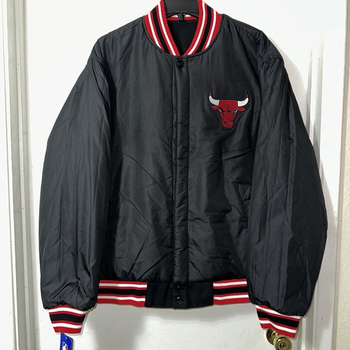 Chicago Bulls JH Design Wool Reversible Black Jacket Men’s Size XL New W/Tags - Picture 14 of 19
