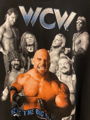 Vintage 1998 WCW Where The Big Boys Play Wrestling shirt size XL
