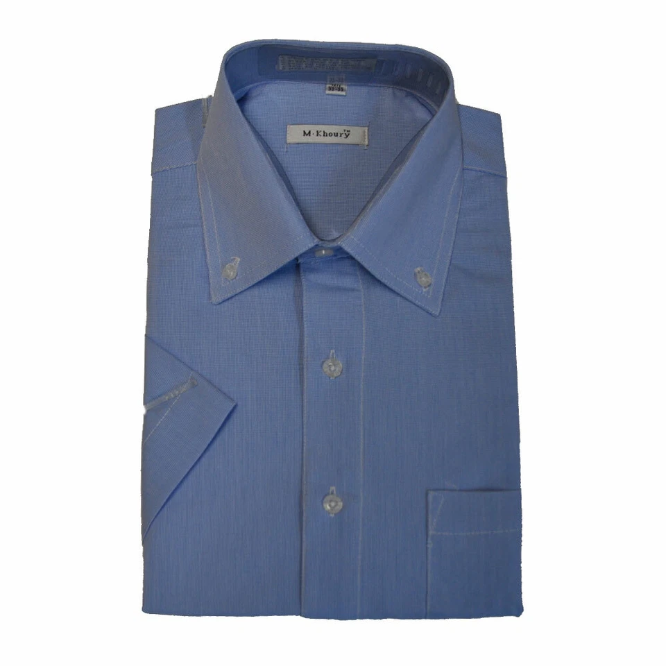 Camisa de vestir hombre color gris oscuro manga larga (17 1/2 / 34-35) Foto 3 de 3