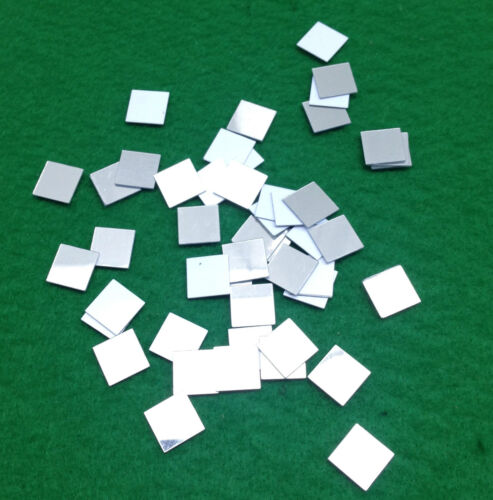 100 Mosaic 11mm Square Plastic Shisha Mirrors for Embroidery Quilting Craft -M10 - Afbeelding 1 van 2