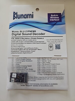 SoundTraxx 885612 | BLU-21PNEM8 Blunami Baldwin & Other Diesel Sound ...