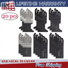 20Pcs Oscillating Multi Tool saw blades Wood Metal Cut Cutter For Dewalt Fein