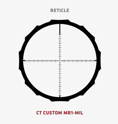 Crimson Trace Hardline Rifle Scope - 3-9x40mm 1'' SFP MR1-MOA - EJ101170