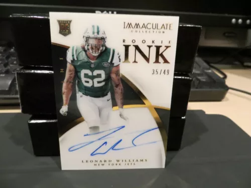 National Treasures Rookie Immaculate Ink Jets Leonard Williams 35/49  2015