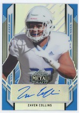 Zaven Collins Signed 2021 Leaf Metal Draft 3/35