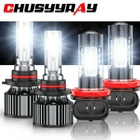 For Dodge Challenger 2015-2022 LED Headlight Bulbs Hi/Lo Beam+Fog Light Kit 4Pcs