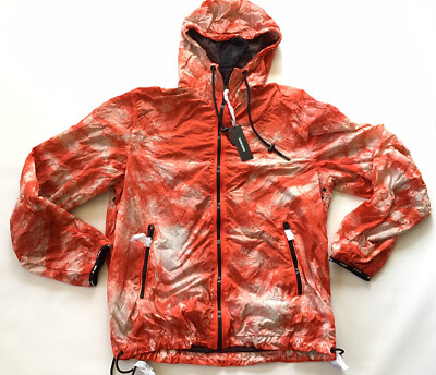 $248 Diesel Men's J-Pinal Windbreaker Jacket In Red Size L