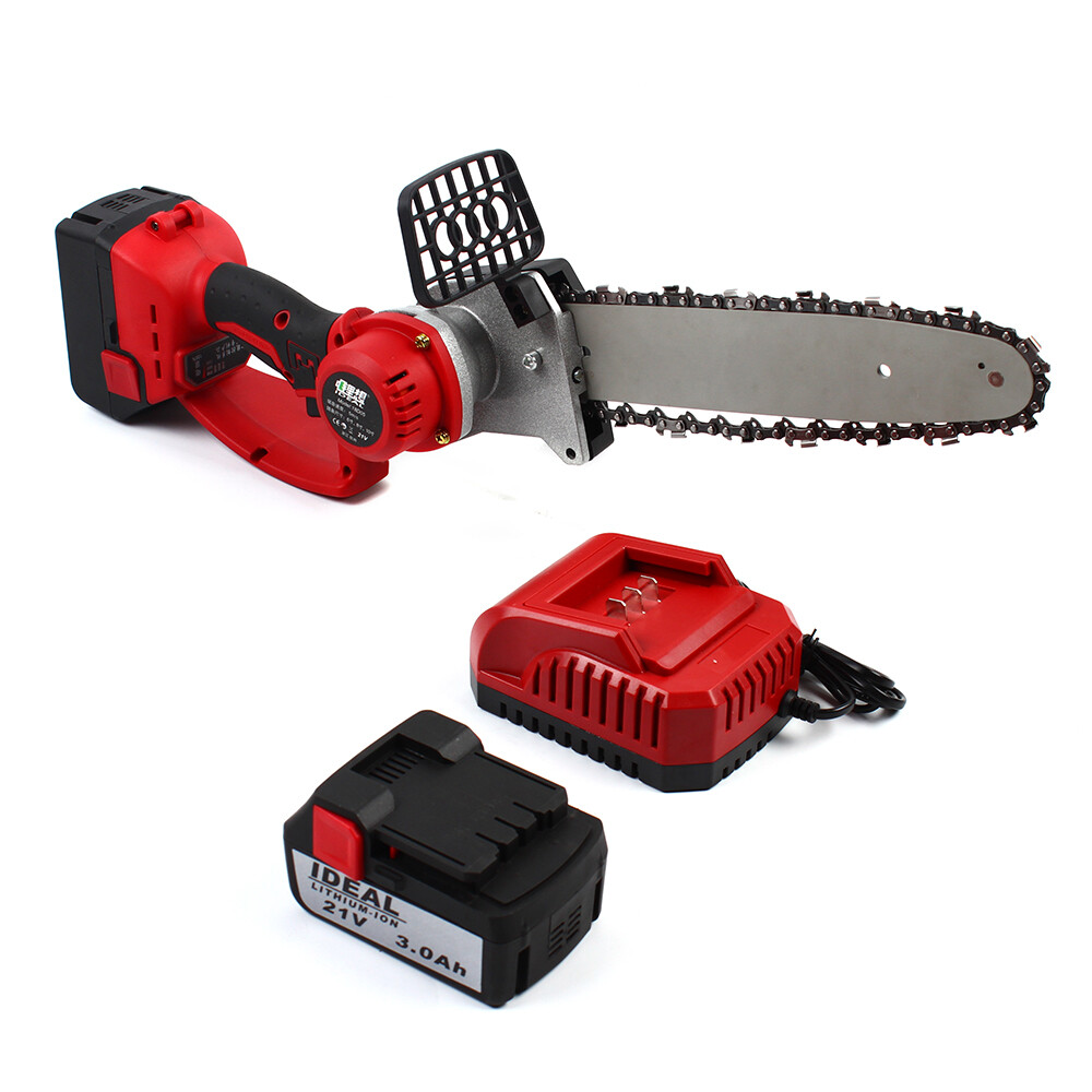 10 inch Electric ChainSaw Cordless Handheld Portable Chain Saw Battery Chainsaw