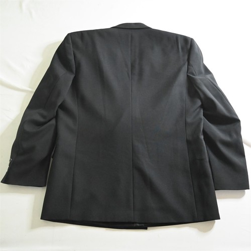 Gino Cappeli 44L 38x34 Solid Black Double Breasted Mens Jacket Pants Suit - 第 7/12 張圖片