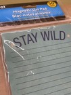 Stay Wild Moon Child Magnetic List Note Pad Stars Green 50 Sheets 4”x8” New Jot