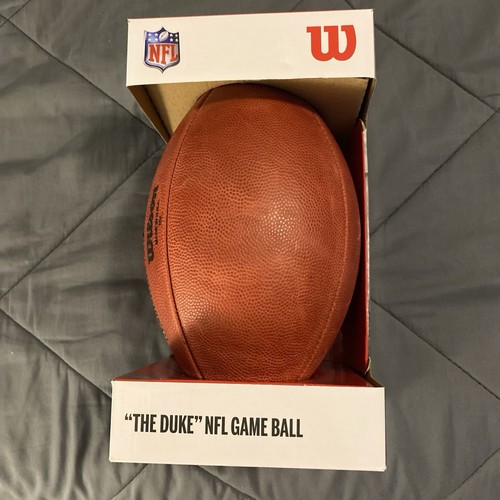 Authentique jeu de football Wilson "The Duke" officiel NFL cuir - Photo 7/7
